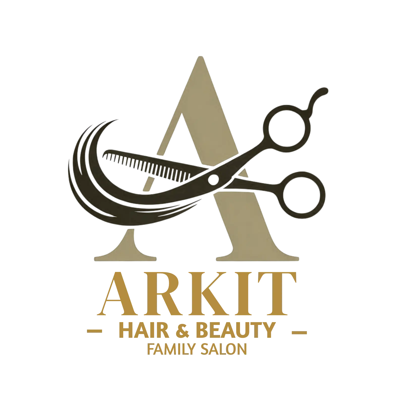 ARKIT HAIR AND BEAUTY FAMILY SALON LOGO