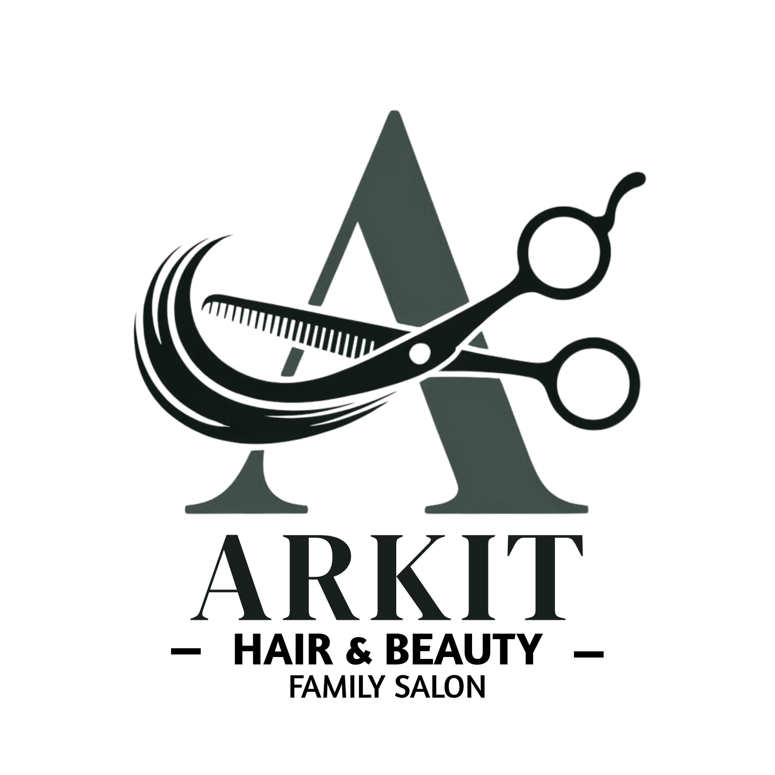 Arkit Hair and beauty Family salon logo