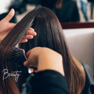 A lady doing her hair treatment in Arkit Family Salon
